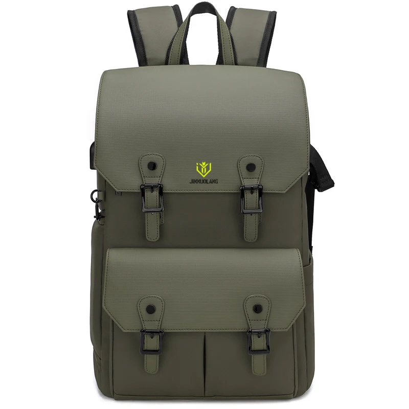 Retro Double-Shoulder Camera Bag, Micro-Dslr Telephoto Lens Storage Bag, Outdoor Waterproof and Shock-Resistant Photography Bag