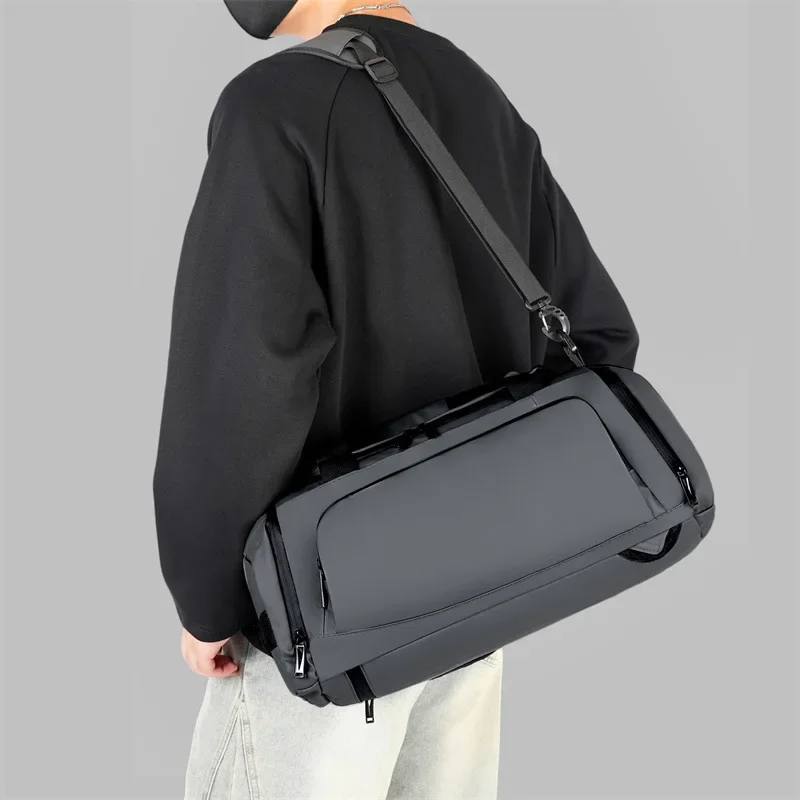 Large Capacity Gym Bags Multifunctional Men Travel Luggage Bag with Shoe Pockets Casual Sports Dry Wet Sepration Fitness Handbag