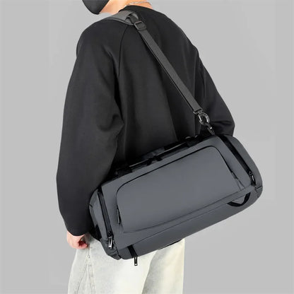 Large Capacity Gym Bags Multifunctional Men Travel Luggage Bag with Shoe Pockets Casual Sports Dry Wet Sepration Fitness Handbag