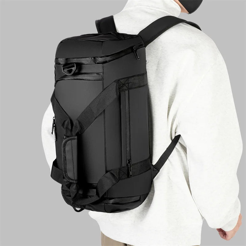 Large Capacity Gym Bags Multifunctional Men Travel Luggage Bag with Shoe Pockets Casual Sports Dry Wet Sepration Fitness Handbag