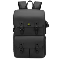 Retro Double-Shoulder Camera Bag, Micro-Dslr Telephoto Lens Storage Bag, Outdoor Waterproof and Shock-Resistant Photography Bag