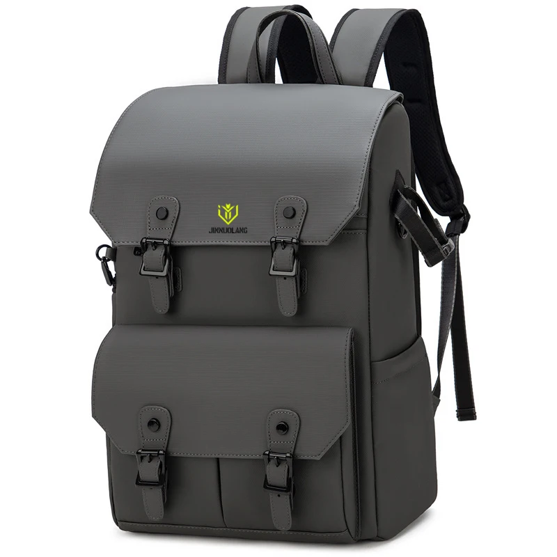 Retro Double-Shoulder Camera Bag, Micro-Dslr Telephoto Lens Storage Bag, Outdoor Waterproof and Shock-Resistant Photography Bag