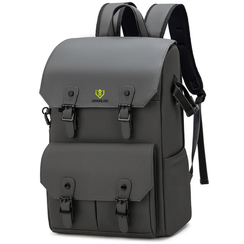 Retro Double-Shoulder Camera Bag, Micro-Dslr Telephoto Lens Storage Bag, Outdoor Waterproof and Shock-Resistant Photography Bag