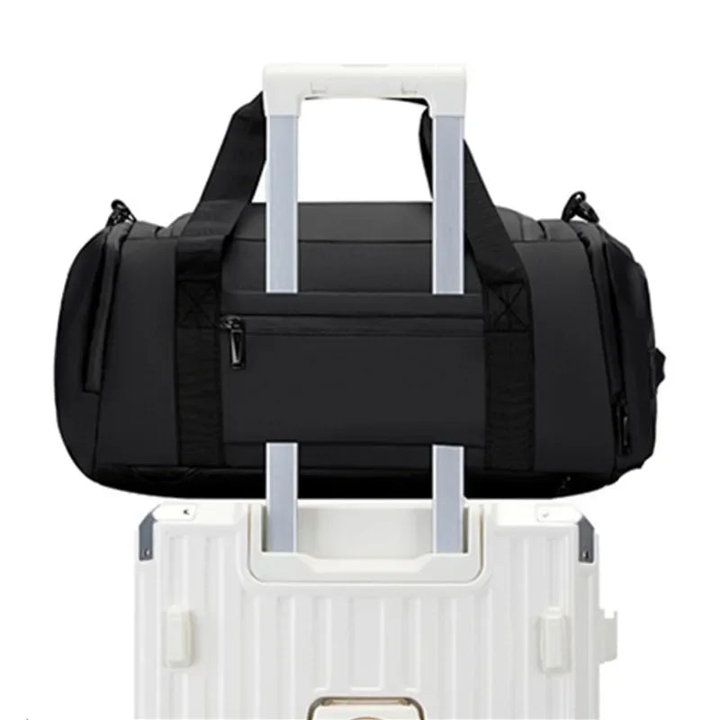 Large Capacity Gym Bags Multifunctional Men Travel Luggage Bag with Shoe Pockets Casual Sports Dry Wet Sepration Fitness Handbag
